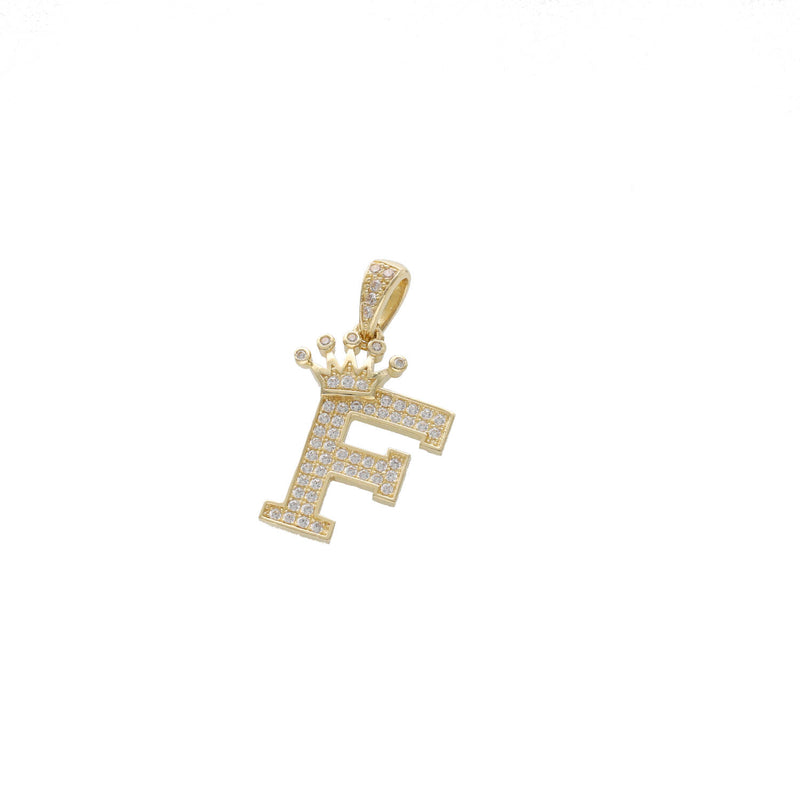 Initial F Gold Pendant