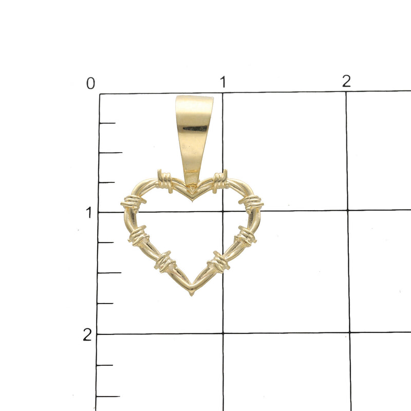 10 Karat Gold Karol G Heart Plain Charm
