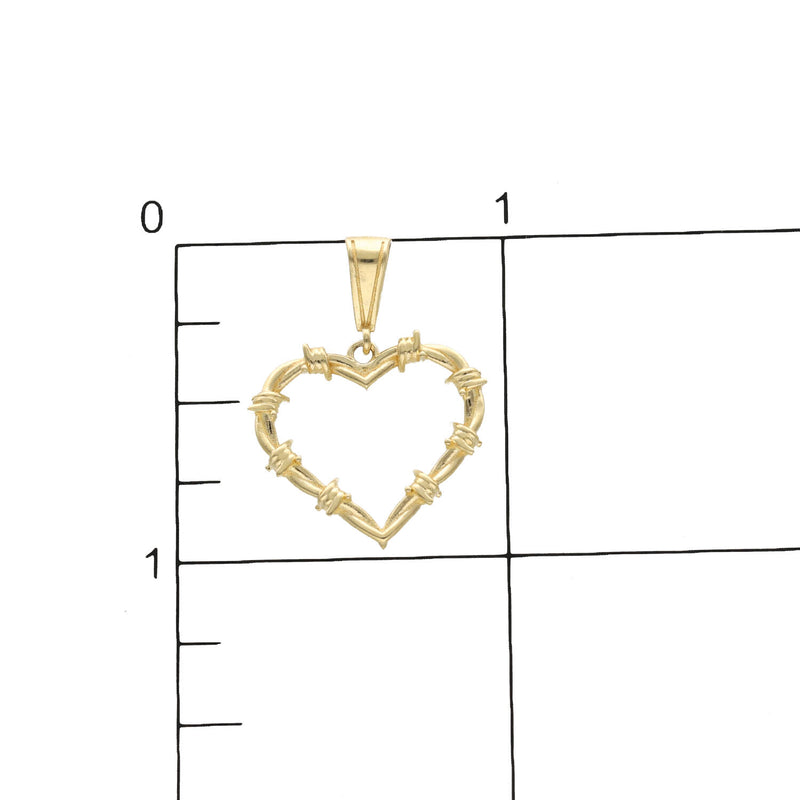 10 Karat Gold Karol G Heart Plain Charm