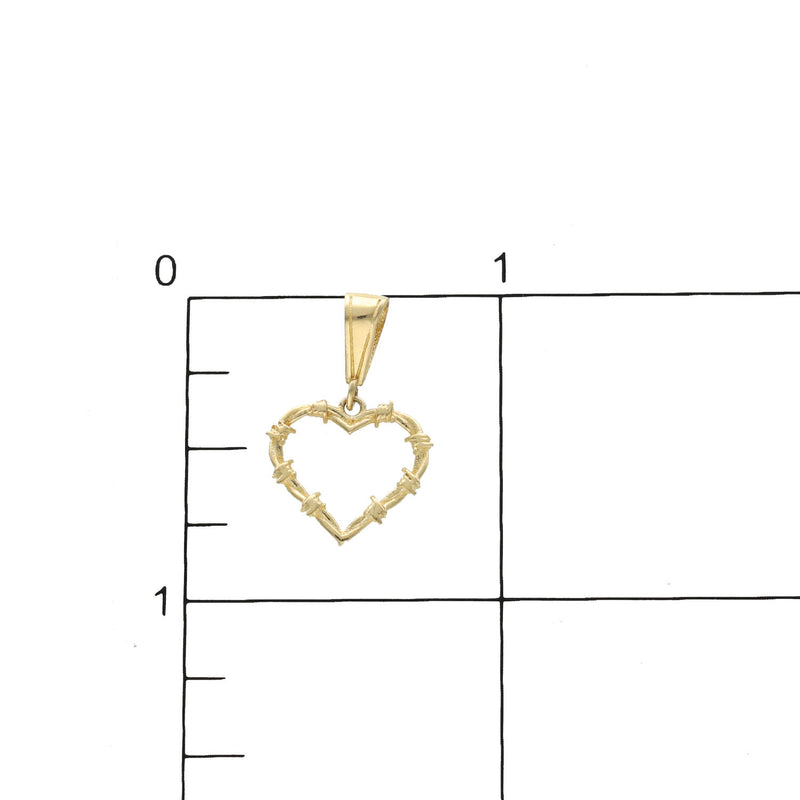 10 Karat Gold Karol G Heart Plain Charm