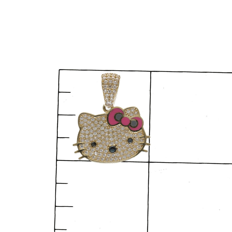 14 Karat Gold Kitty Cuban Set