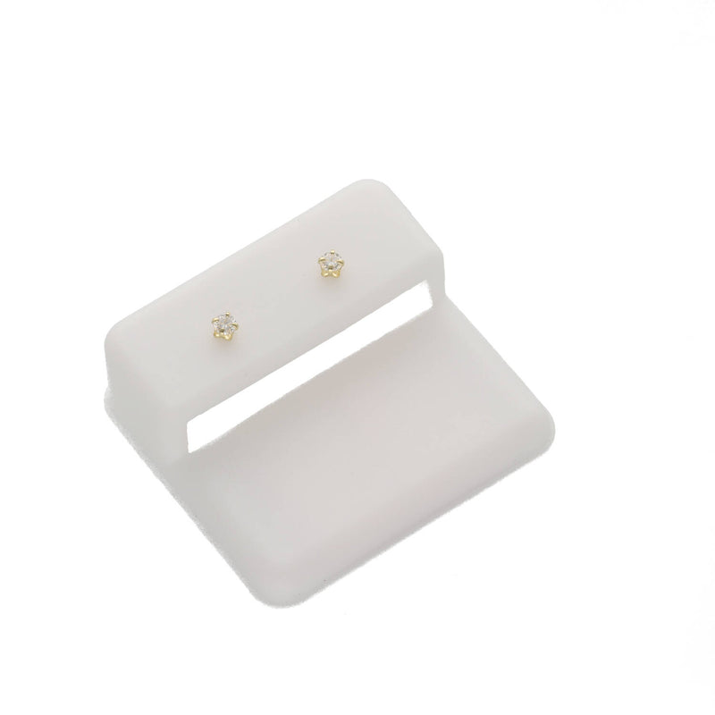 14K Gold 0.05 CTW Lab Grown Stud Earrings