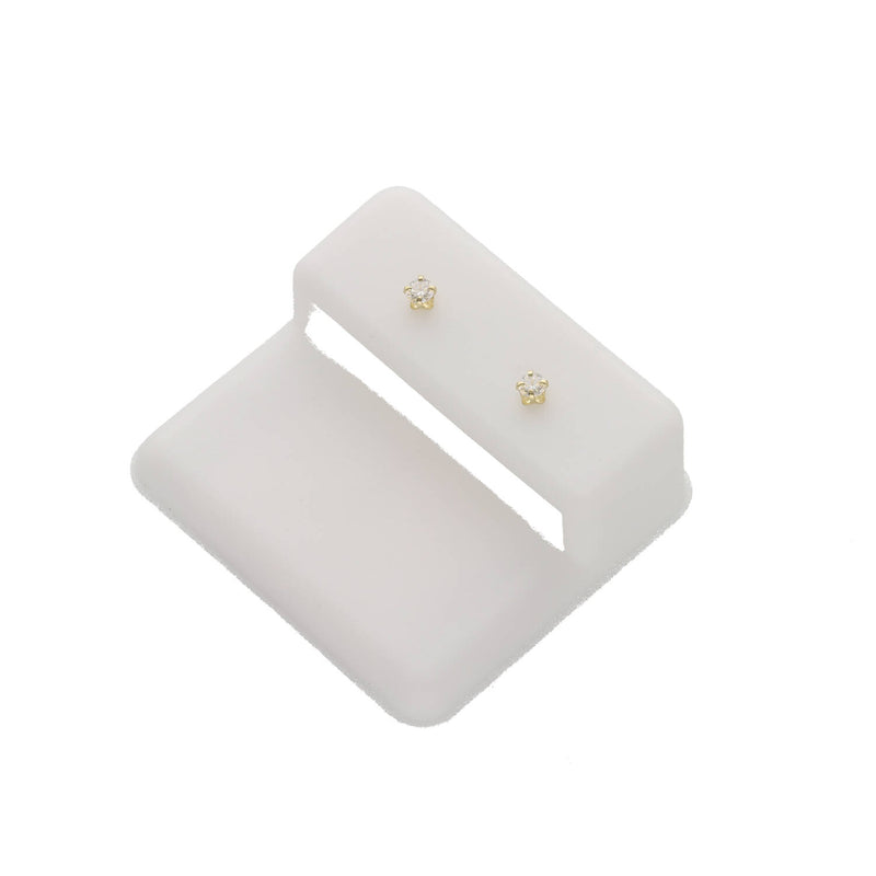 14K Gold 0.05 CTW Lab Grown Stud Earrings