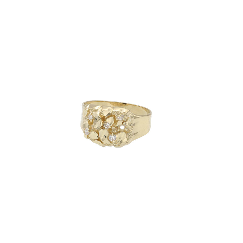 14 Karat Gold Nugget Ring