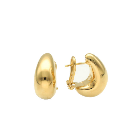 14 Karat Gold Drops Plain Earrings