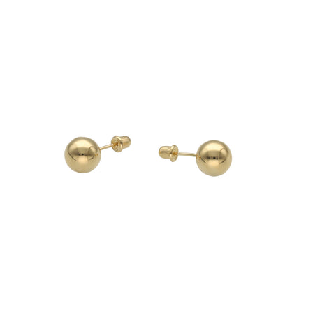 14 Karat Gold balls Stud Earrings
