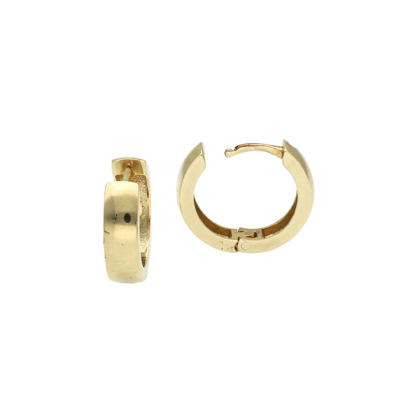10 Karat Gold Huggies Plain Earring