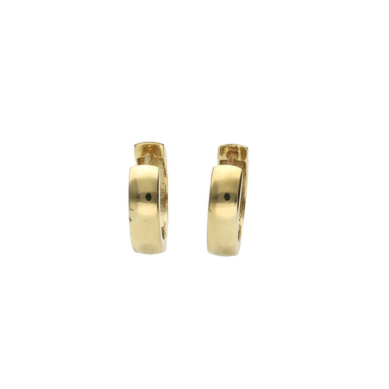 10 Karat Gold Huggies Plain Earring