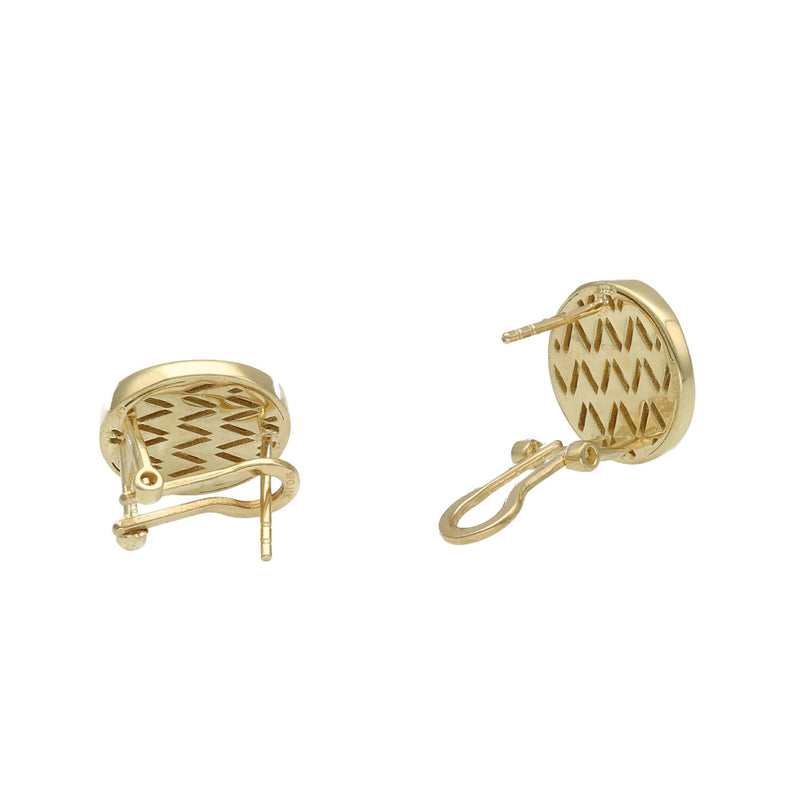 10 Karat Gold Circle Plain Earrings