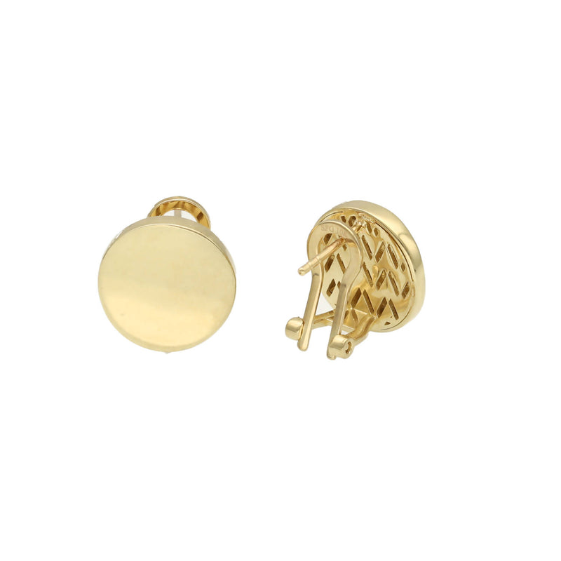10 Karat Gold Circle Plain Earrings