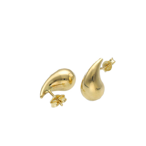 10 Karat Gold plain Drop Stud Earrings