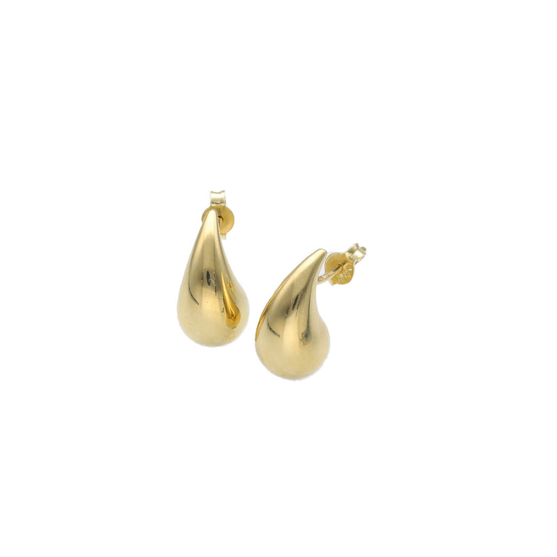 10 Karat Gold plain Drop Stud Earrings