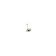 14k Gold Evil Eye Nose Piercing