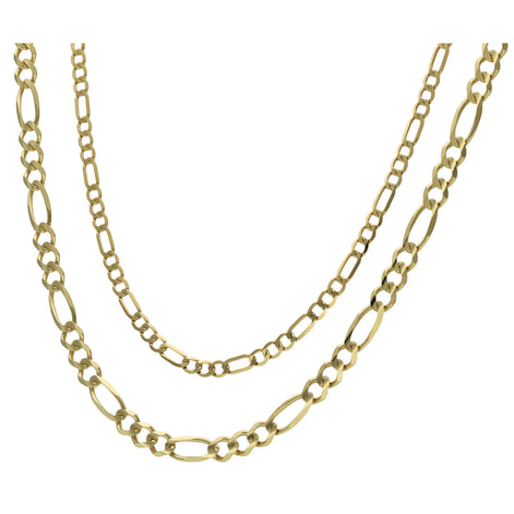 10k Solid Gold Figaro Chains
