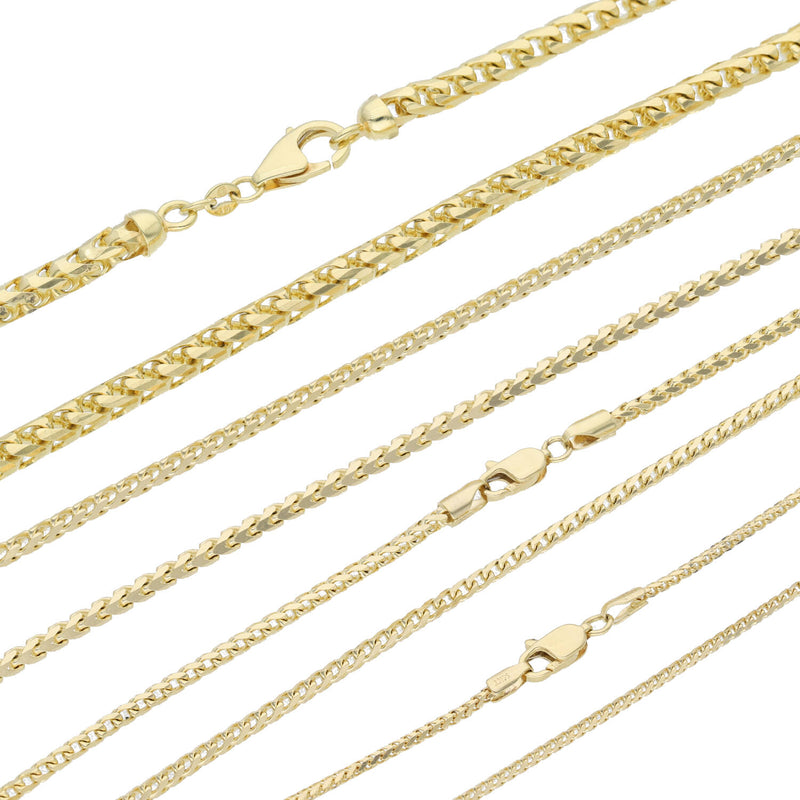 14k solid Gold franco rondo chains