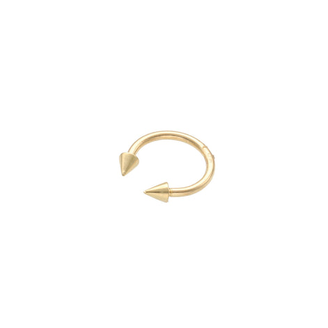 14k Gold horseshoe ring piercing