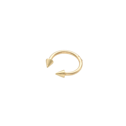 14k Gold horseshoe ring piercing