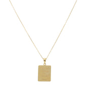 14k Gold Sacred Heart Jesus Necklace with god all things are possible