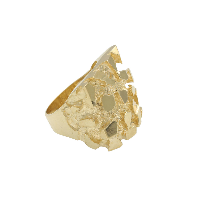 Big Nugget Gold Ring