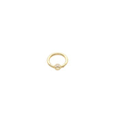 14k Gold Ring Bezel Cartilage Piercing