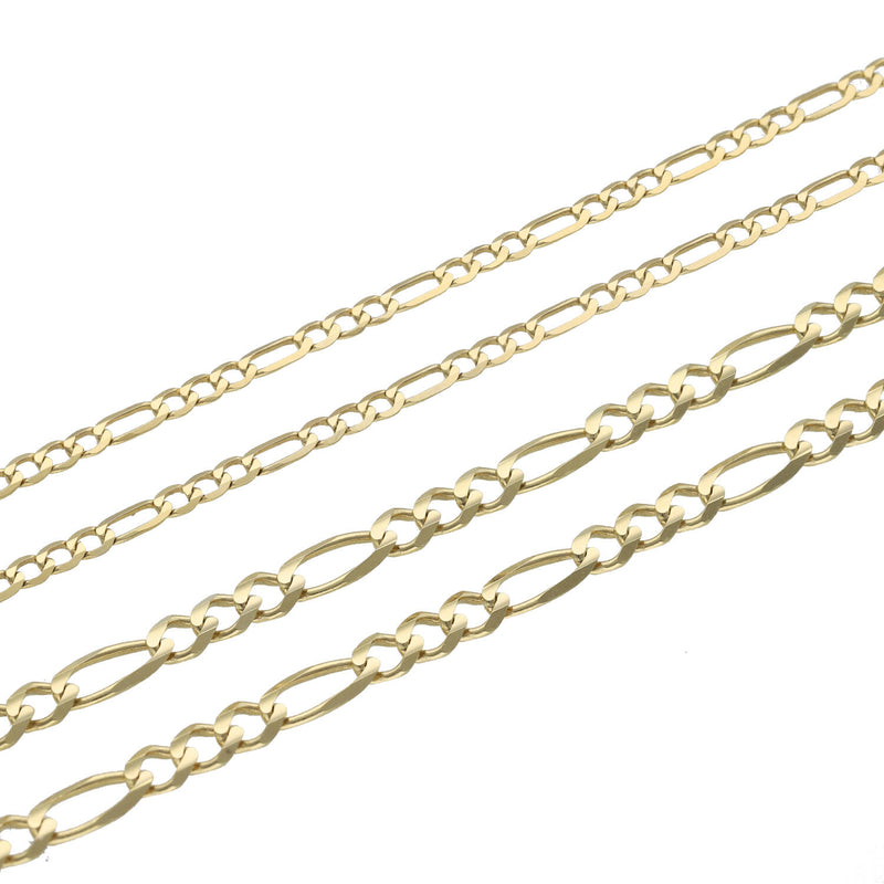10k Solid Figaro Chain