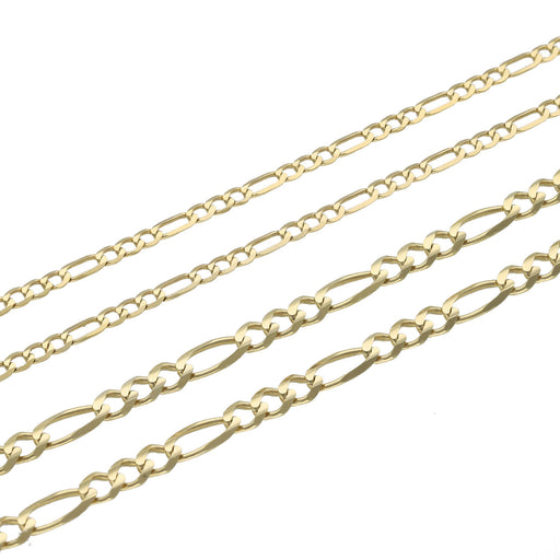10k Solid Figaro Chain