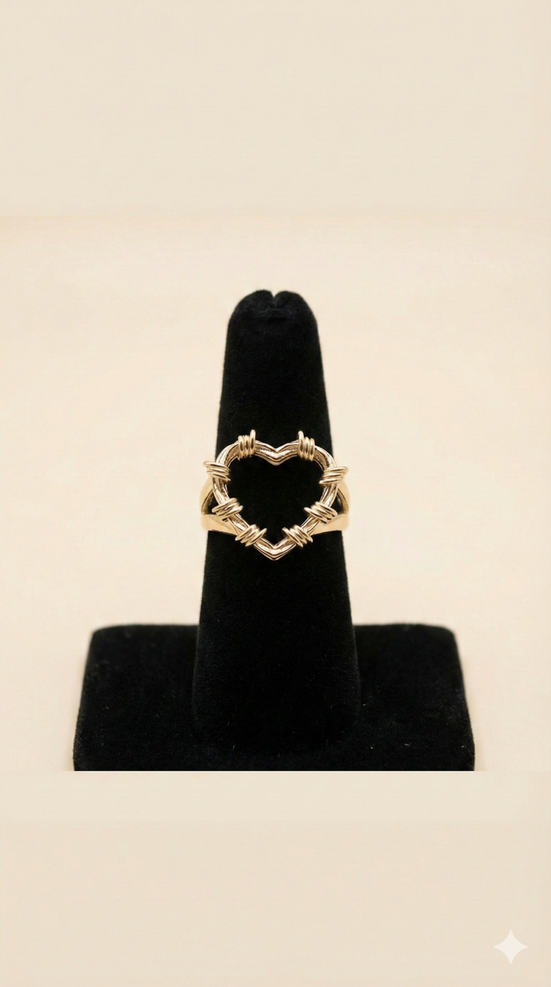 10 Karat Gold Karol Heart Ring