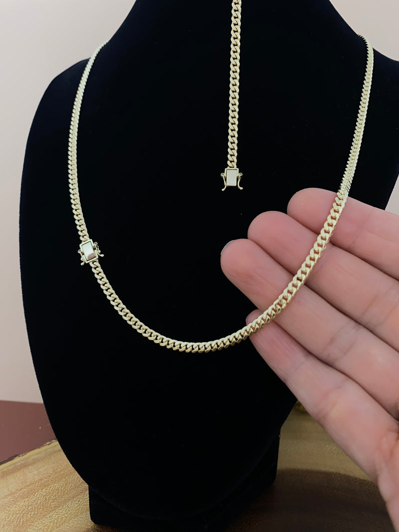 10 karat Gold Miami Cuban Link 3.5 mm Set