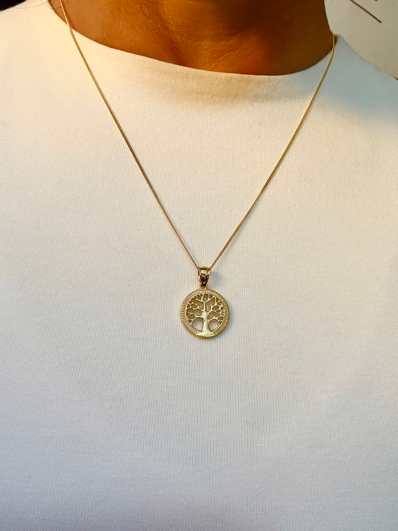 14 Karat Gold Tree of Life Necklace
