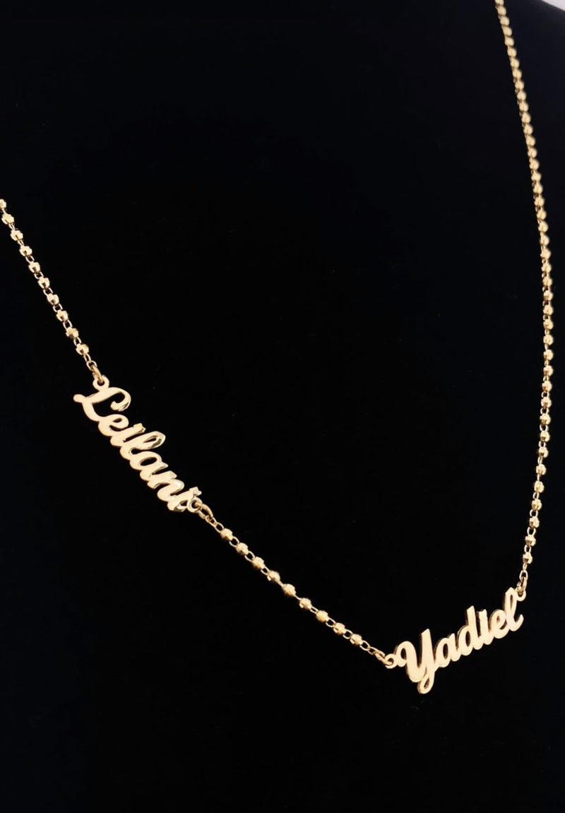 14 Karat Gold Multiple NamePlate