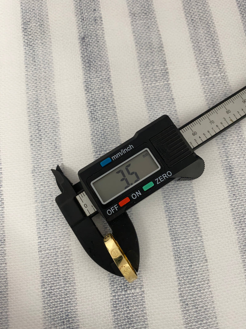 14 Karat Gold Screw Band 7.5 mm