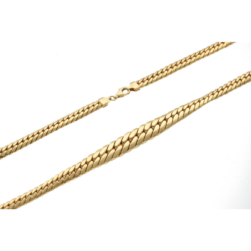 Double Width Italian Miami Cuban Link Necklace