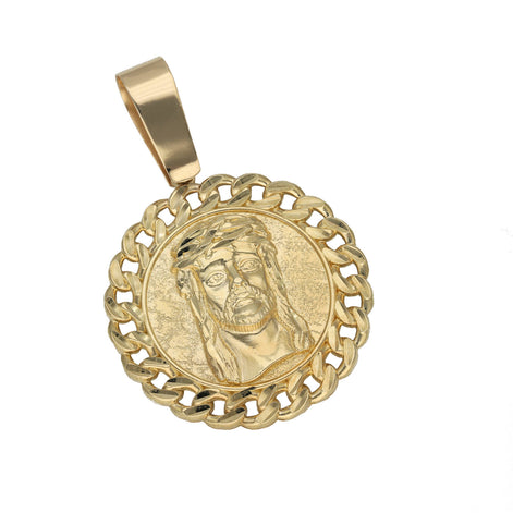 10 Karat Gold Cuban Jesus Face Medal