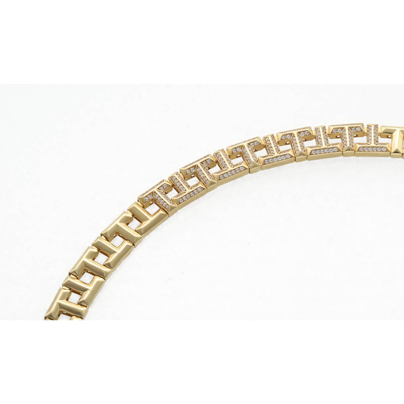 14 Karat Gold Cz "TT" Bracelet