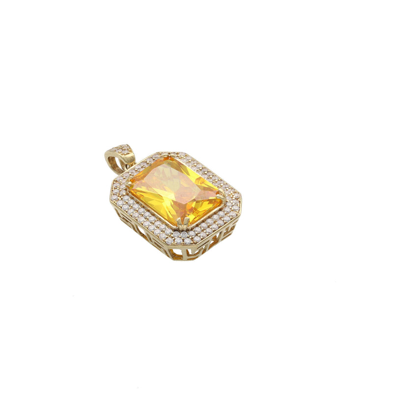 10 Karat Gold Yellow Square Charm