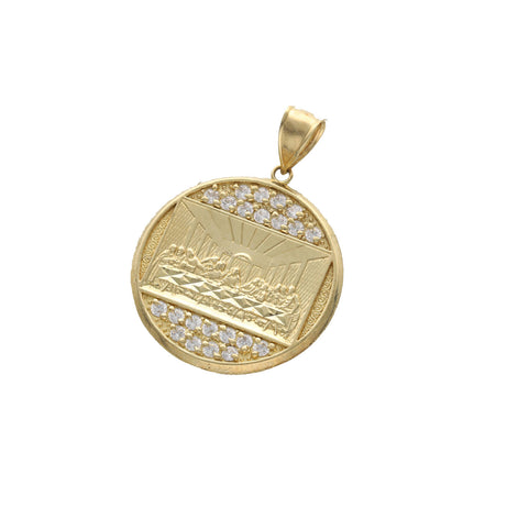 10 Karat Gold & CZ Last Super Medal