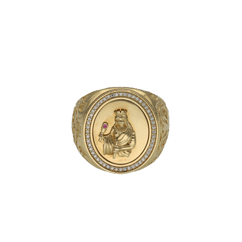 14 Karat Gold & Cz Santa Barbara Ring