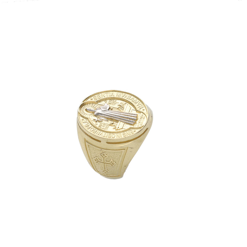 14 Karat Gold Two Tone San Benito Ring