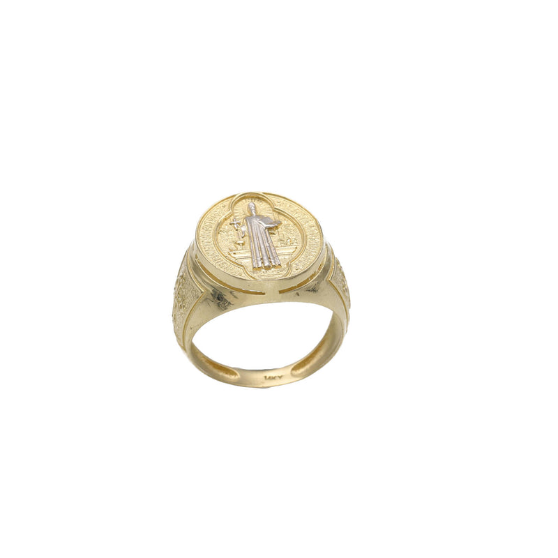 14 Karat Gold Two Tone San Benito Ring