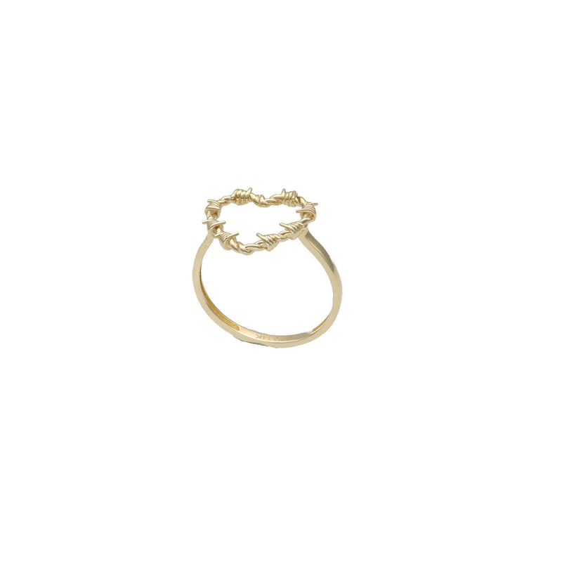 14 Karat Gold K G Heart Ring