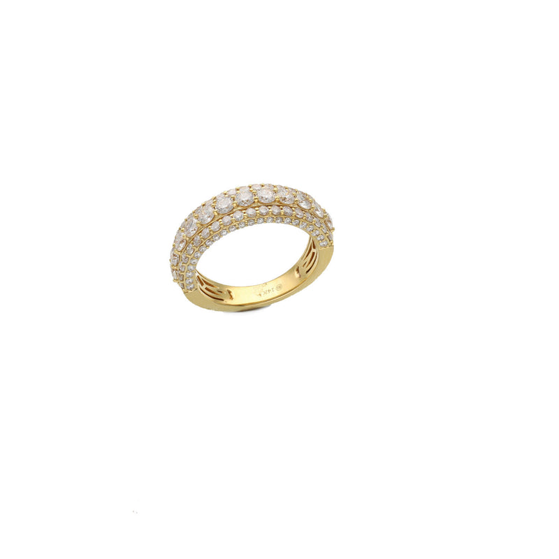 14 Karat Gold Natural Diamond Half Eternity Band