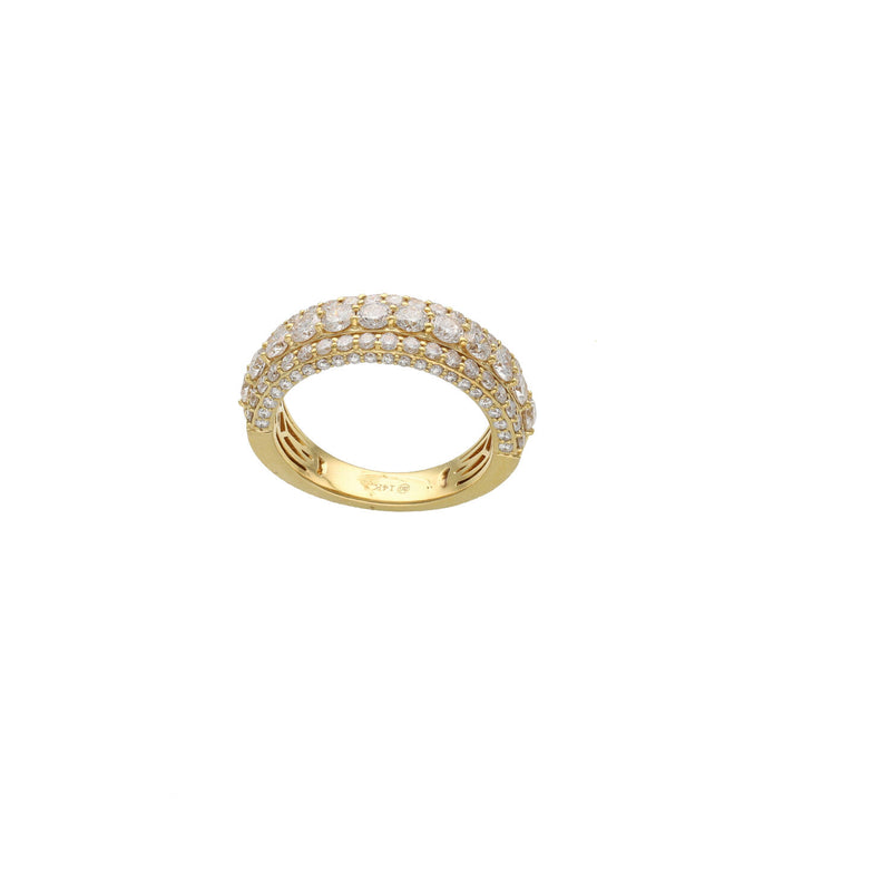 14 Karat Gold Natural Diamond Half Eternity Band