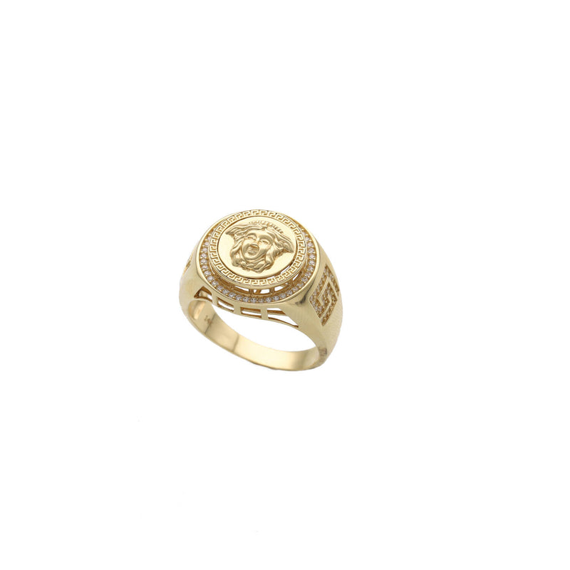 14 Karat Gold Medusa Ring