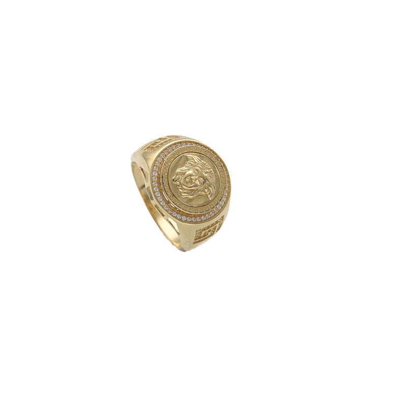 14 Karat Gold Medusa Ring