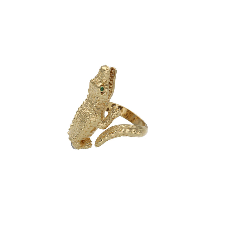 14 Karat Gold Alligator Ring