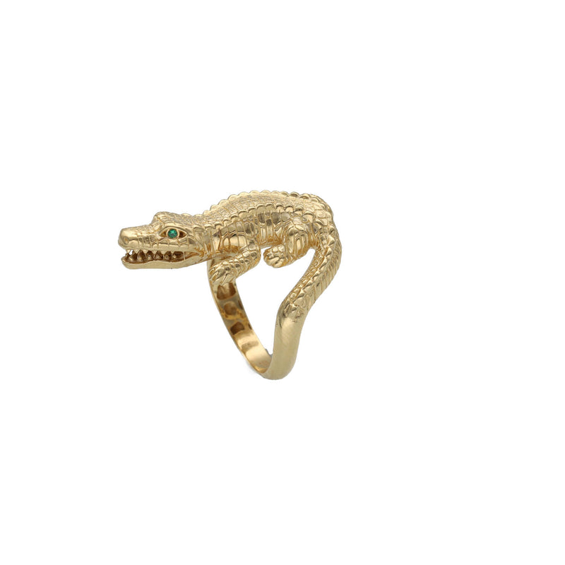 14 Karat Gold Alligator Ring