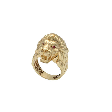 10 Karat Gold Lion Ring