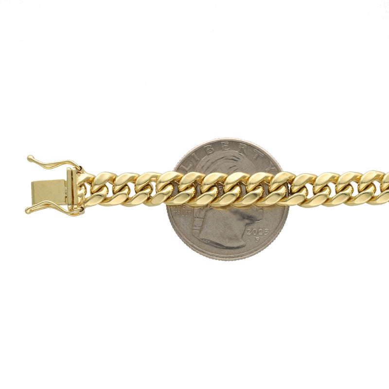 14 Karat Gold Miami Cuban Link Box Lock Bracelet