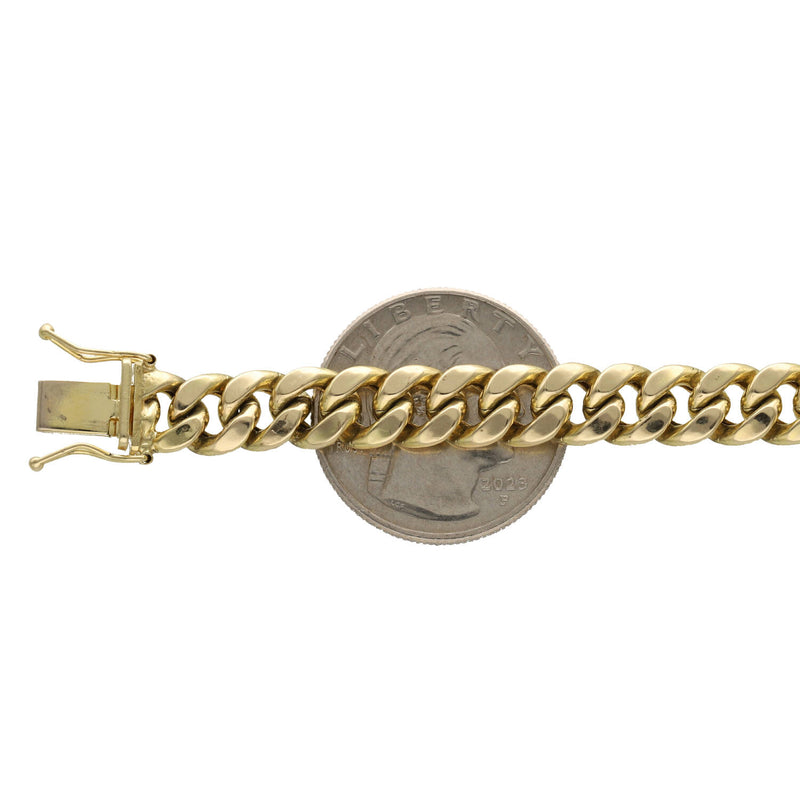 10 Karat Gold Miami Cuban Link Box Lock Bracelet