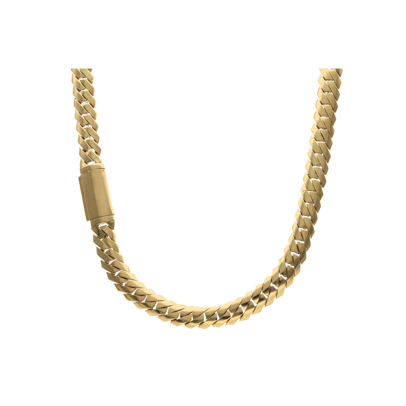 14 Karat Solid Gold Double Marquis Cuban Link Chain